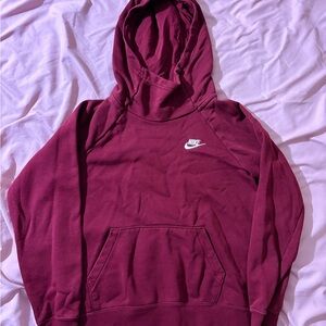 Nike Maroon Cowl Neck Hoodie